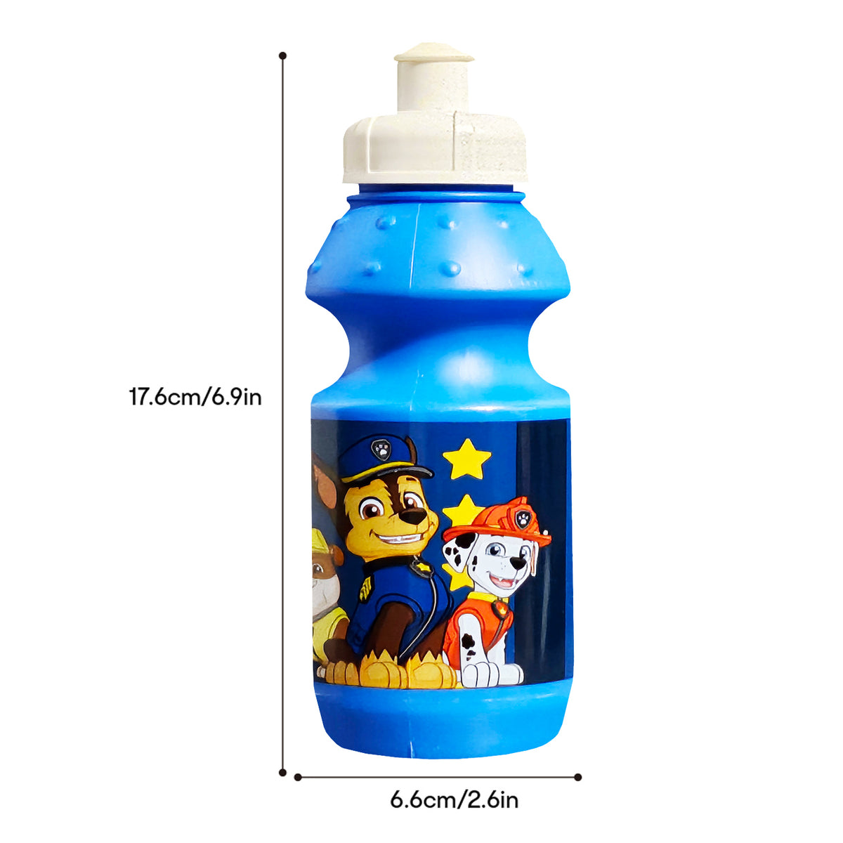 Paw Patrol Chase, Marshall & Rubble Plastic Sports Bottle