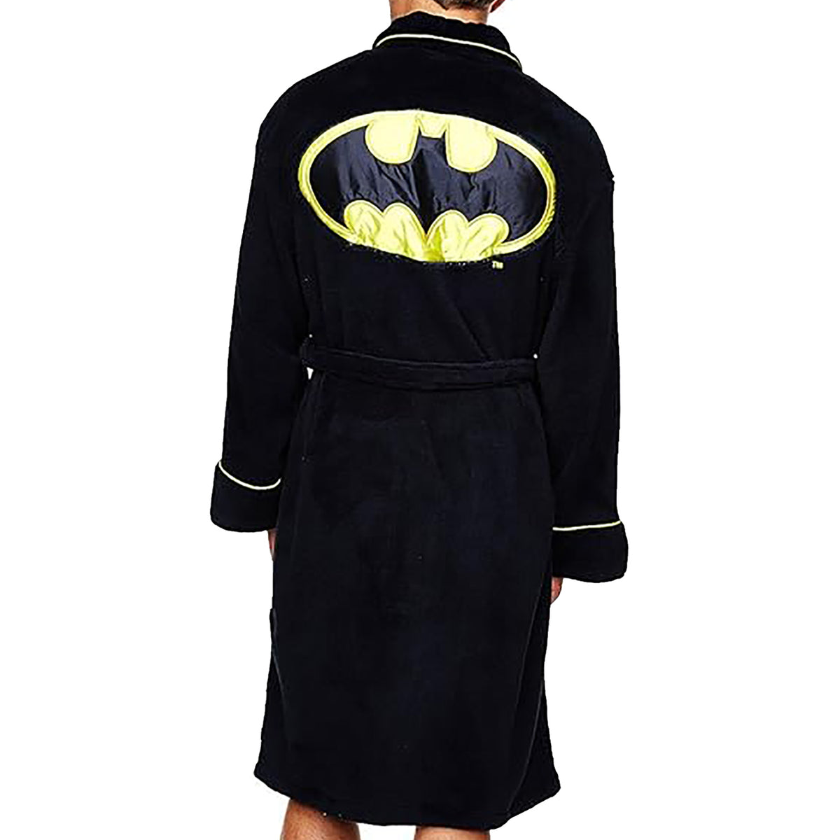 Batman "Logo" Mens Black Bathrobe