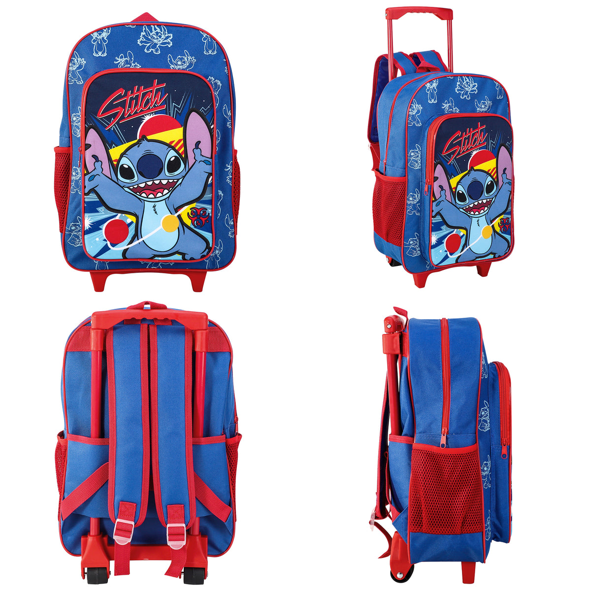 Stitch Kids Travel Cabin Trolley Backpack Bag