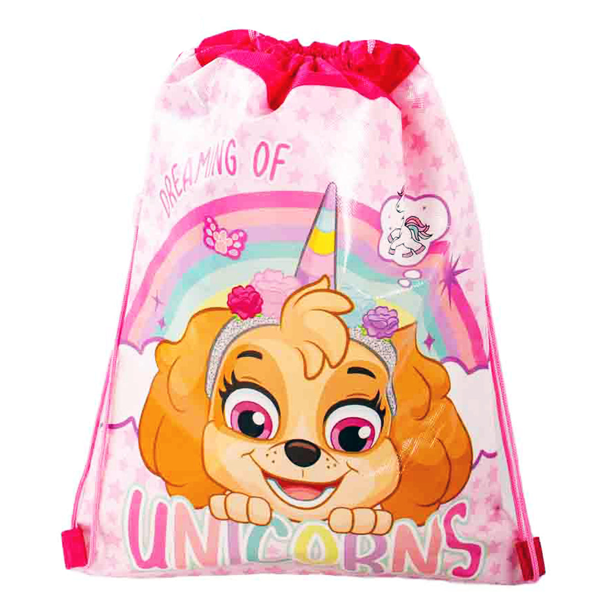 Skye "Dreaming Of Unicorns" Drawstring Gym Bag