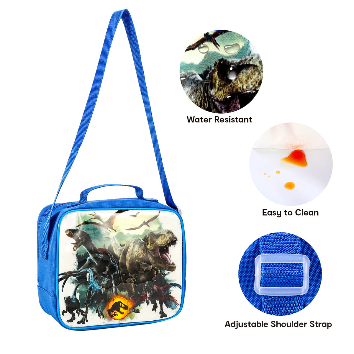 Jurassic World 3 Piece Insulated Lunch Bag Set