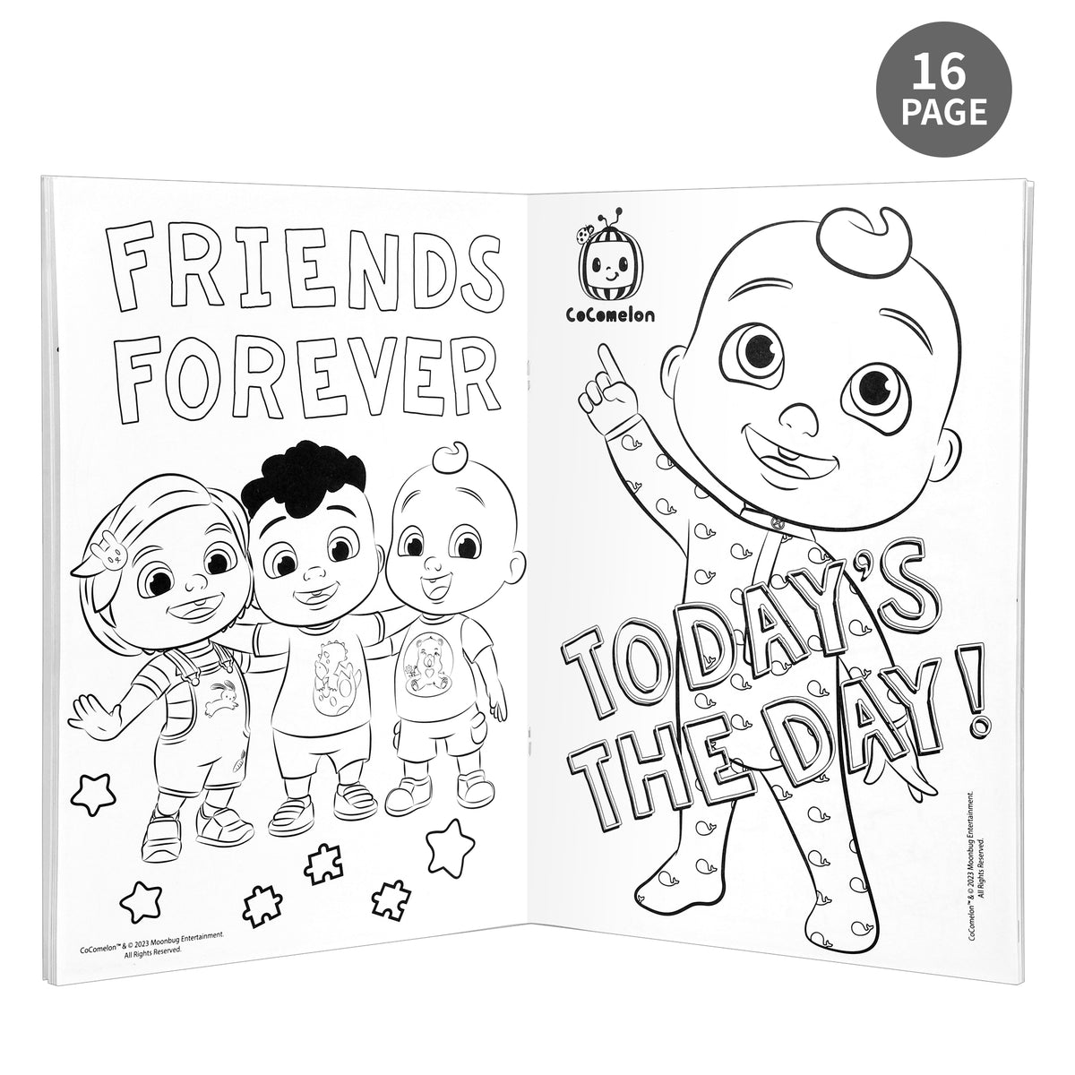 Cocomelon "Today's The Day" Colouring Book