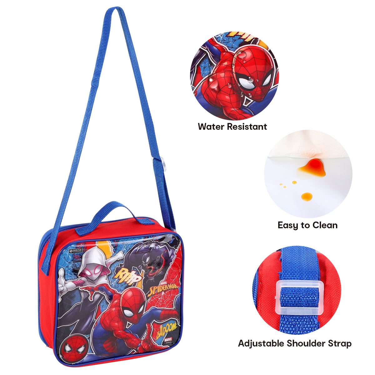 Spider-Man, Ghost Spider & Venom 3 Piece Insulated Lunch Bag Set