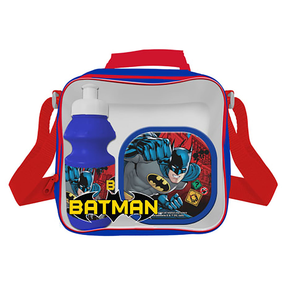 Batman 3 Piece Insulated Lunch Bag Set