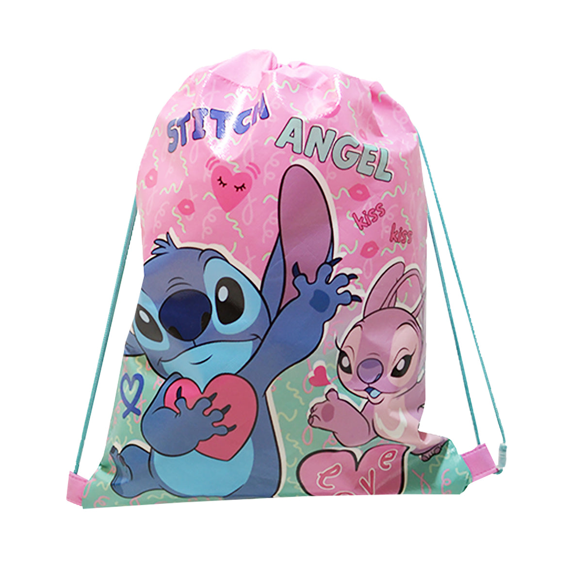 Stitch & Angel Drawstring Gym Bag