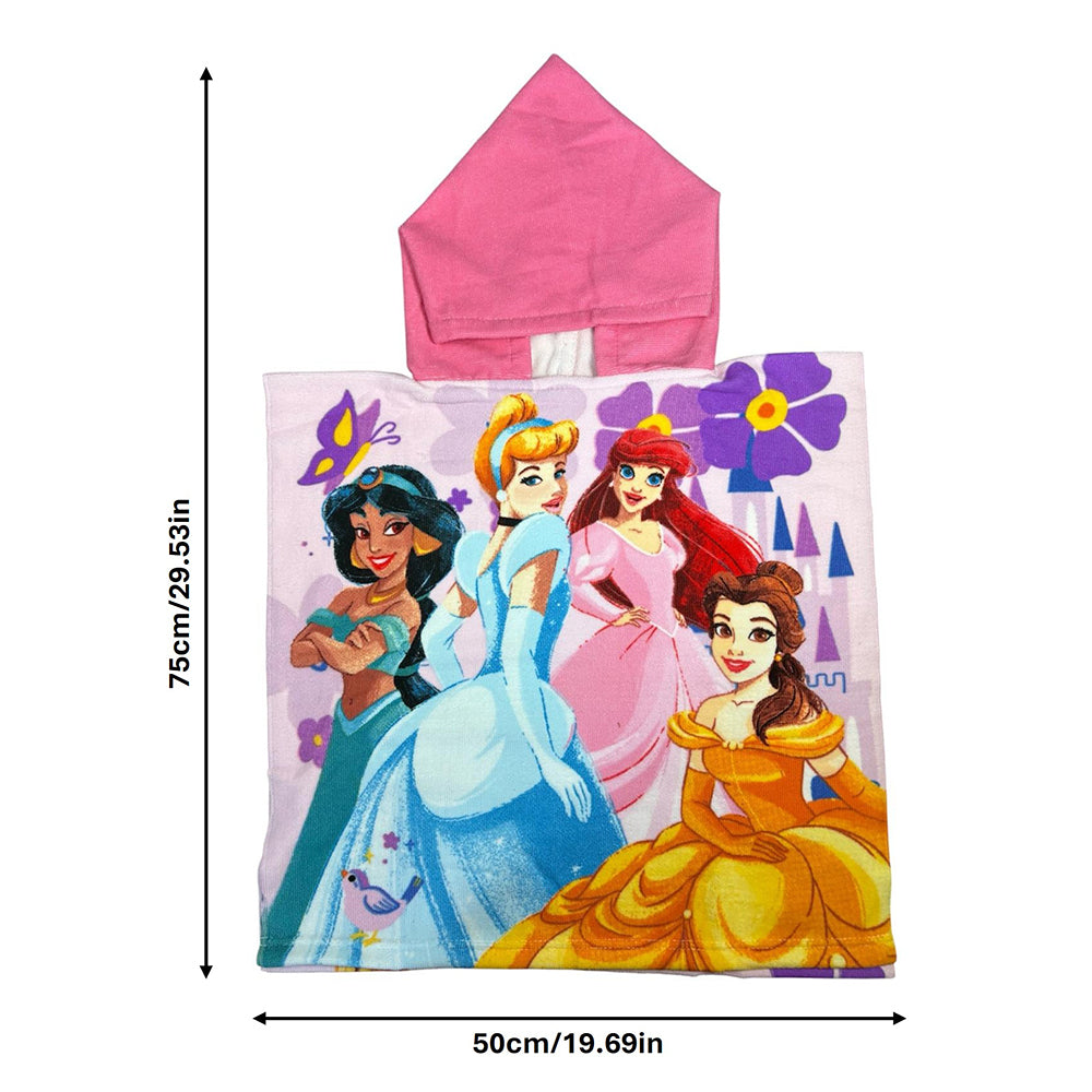 Disney Princess Hooded Towel Kids Poncho Cover Up