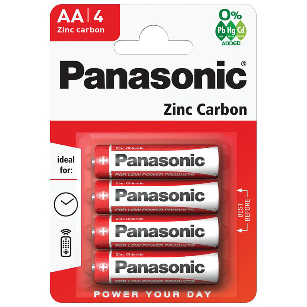 Panasonic Zinc Carbon 4 x AA Size Battery 1.5V