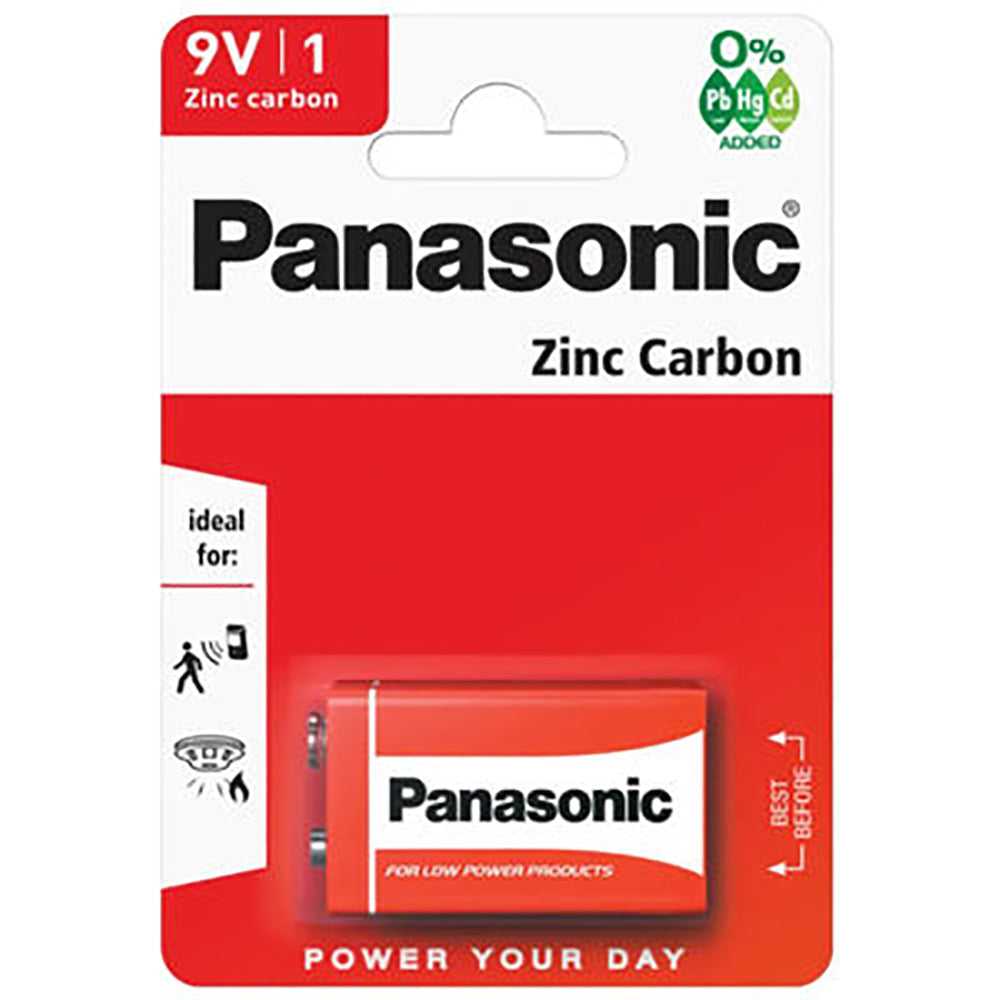 Panasonic Zinc Carbon 1 x 9V Size Battery Block