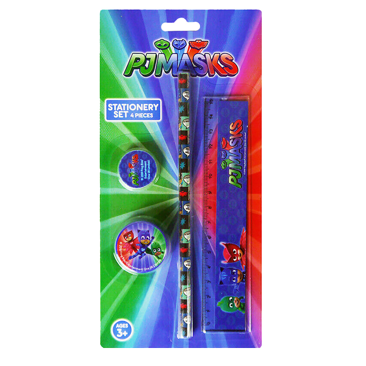 PJ Masks 4 Piece Stationery Set