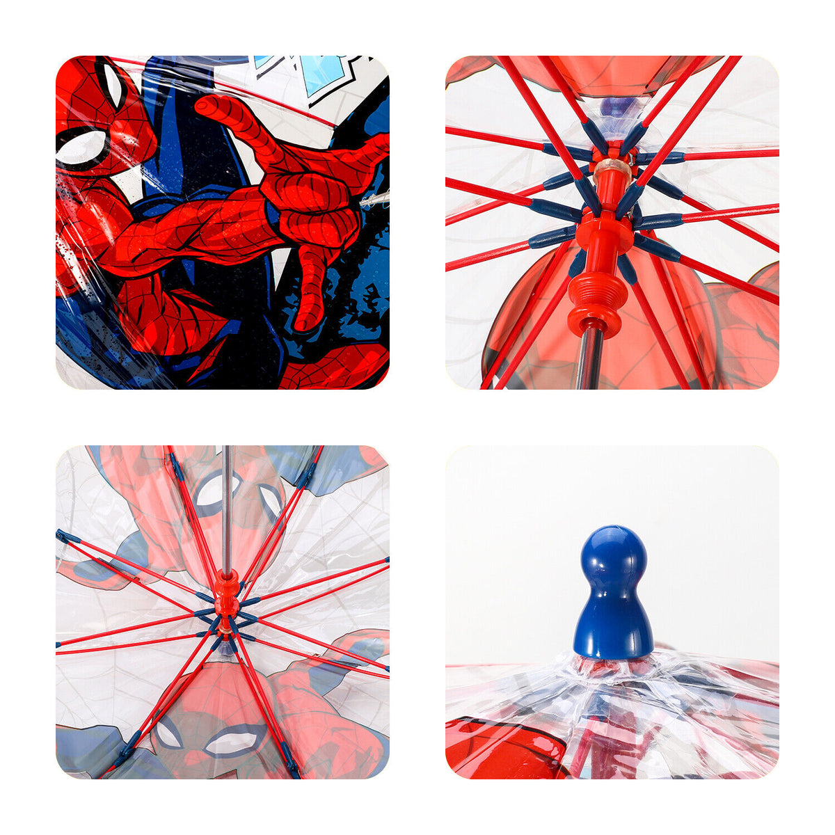 Spider-Man Transparent Kids Dome Umbrella