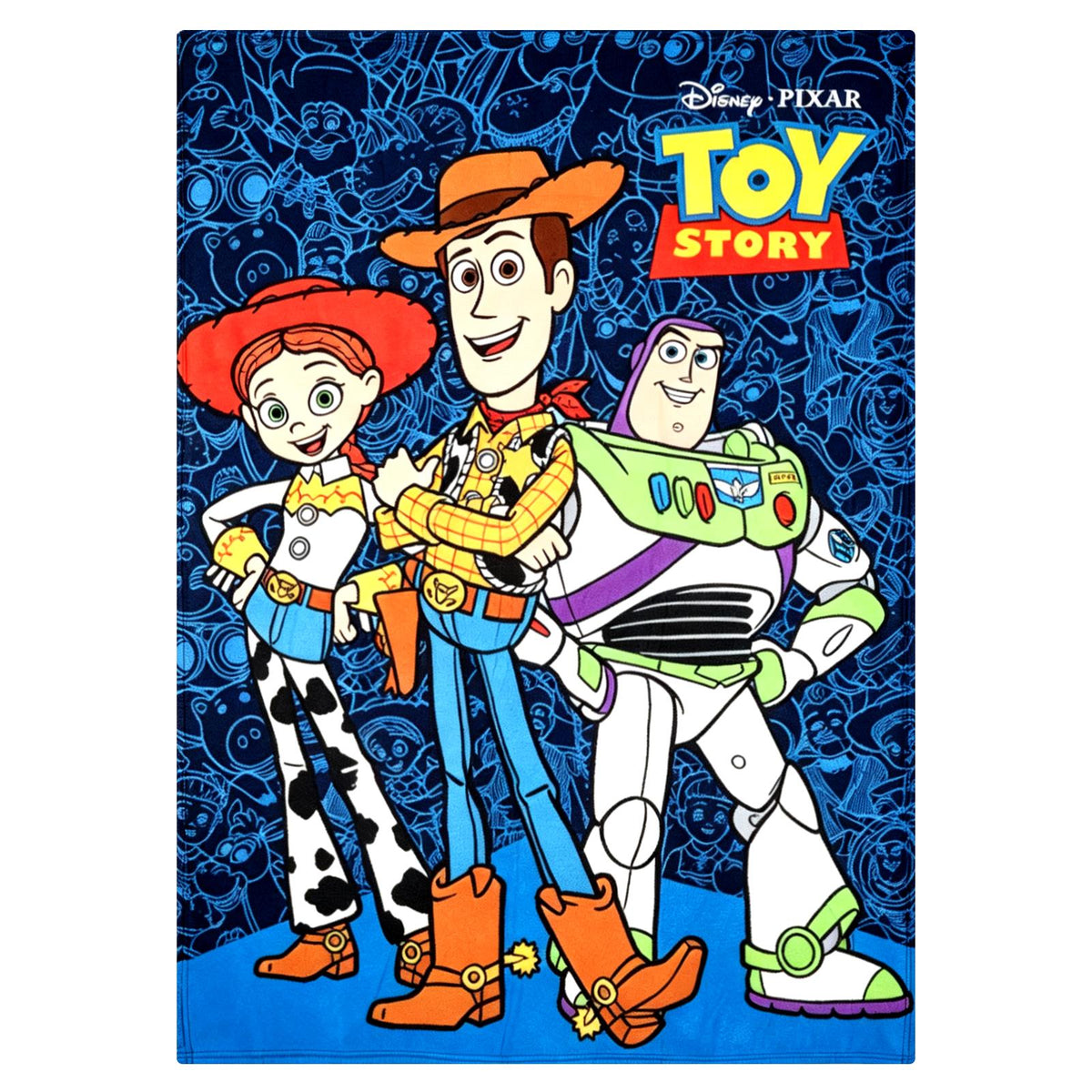 Disney Toy Story Jessie, Woody & Buzz Fleece Blanket