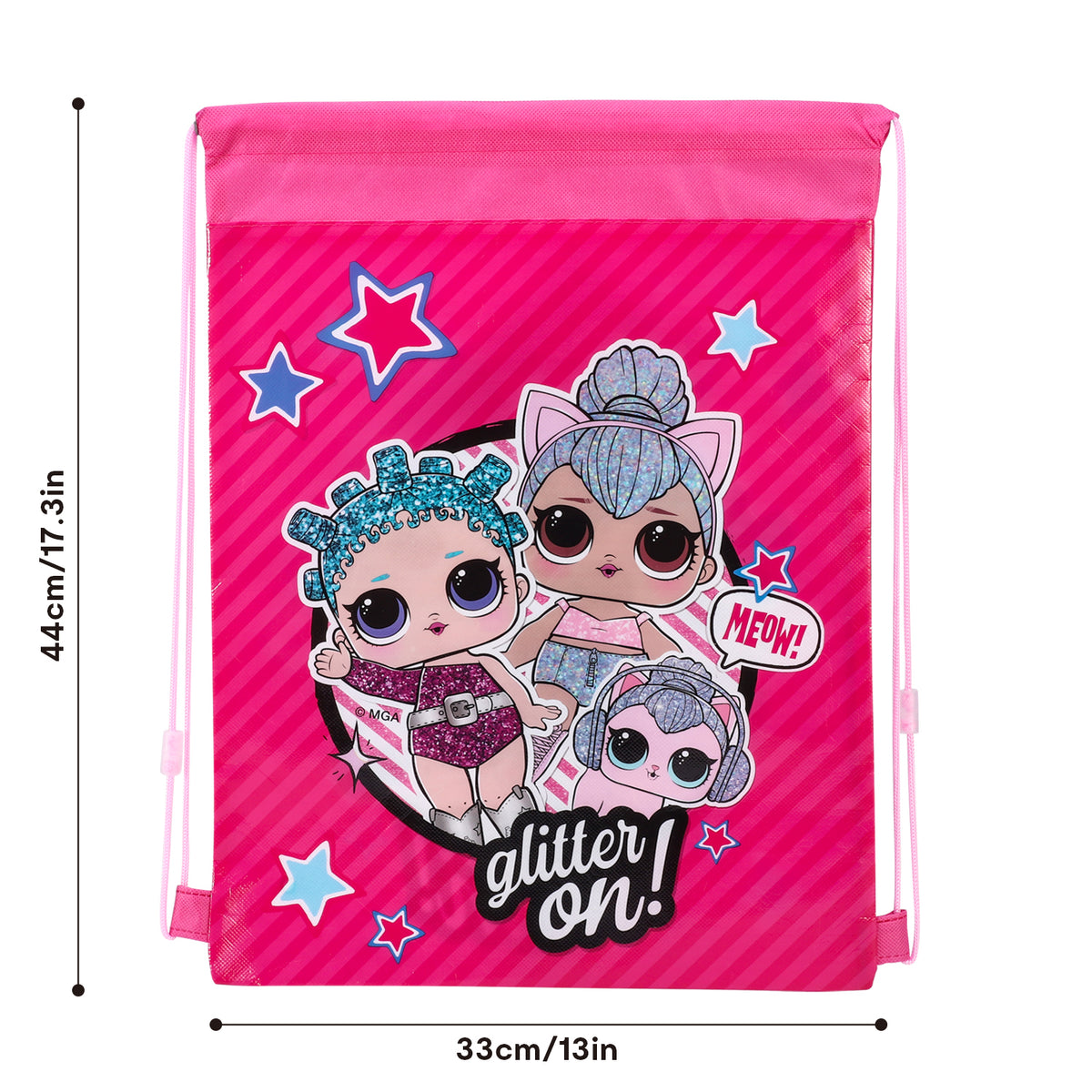 LOL Surprise "Glitter On" Drawstring Gym Bag