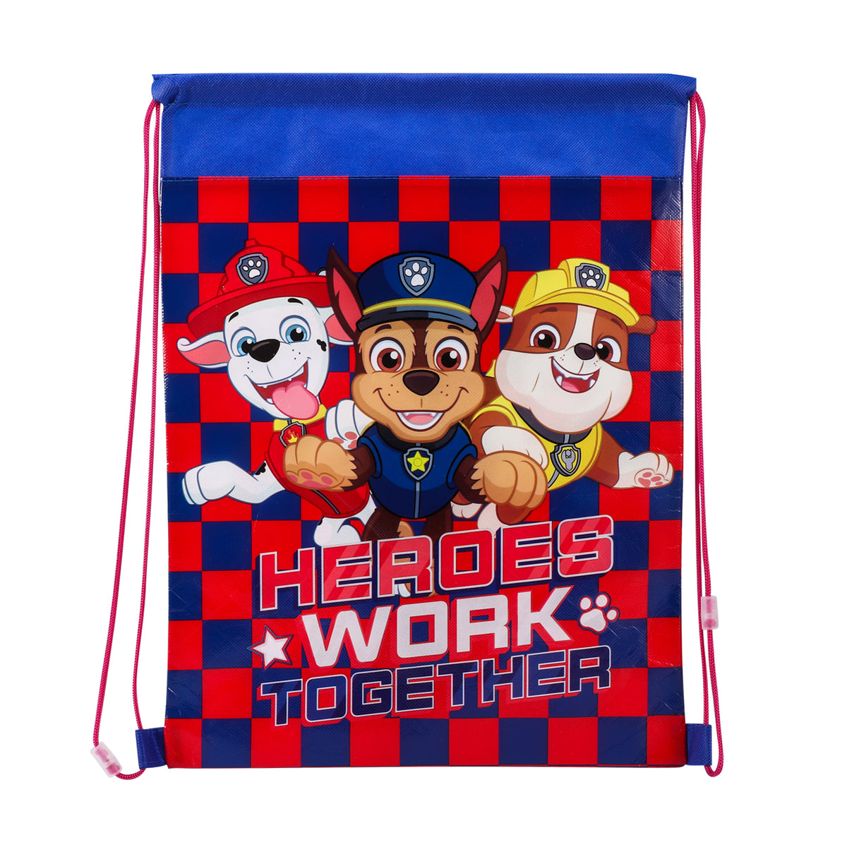 Paw Patrol "Heroes Work Together" Drawstring Gym Bag