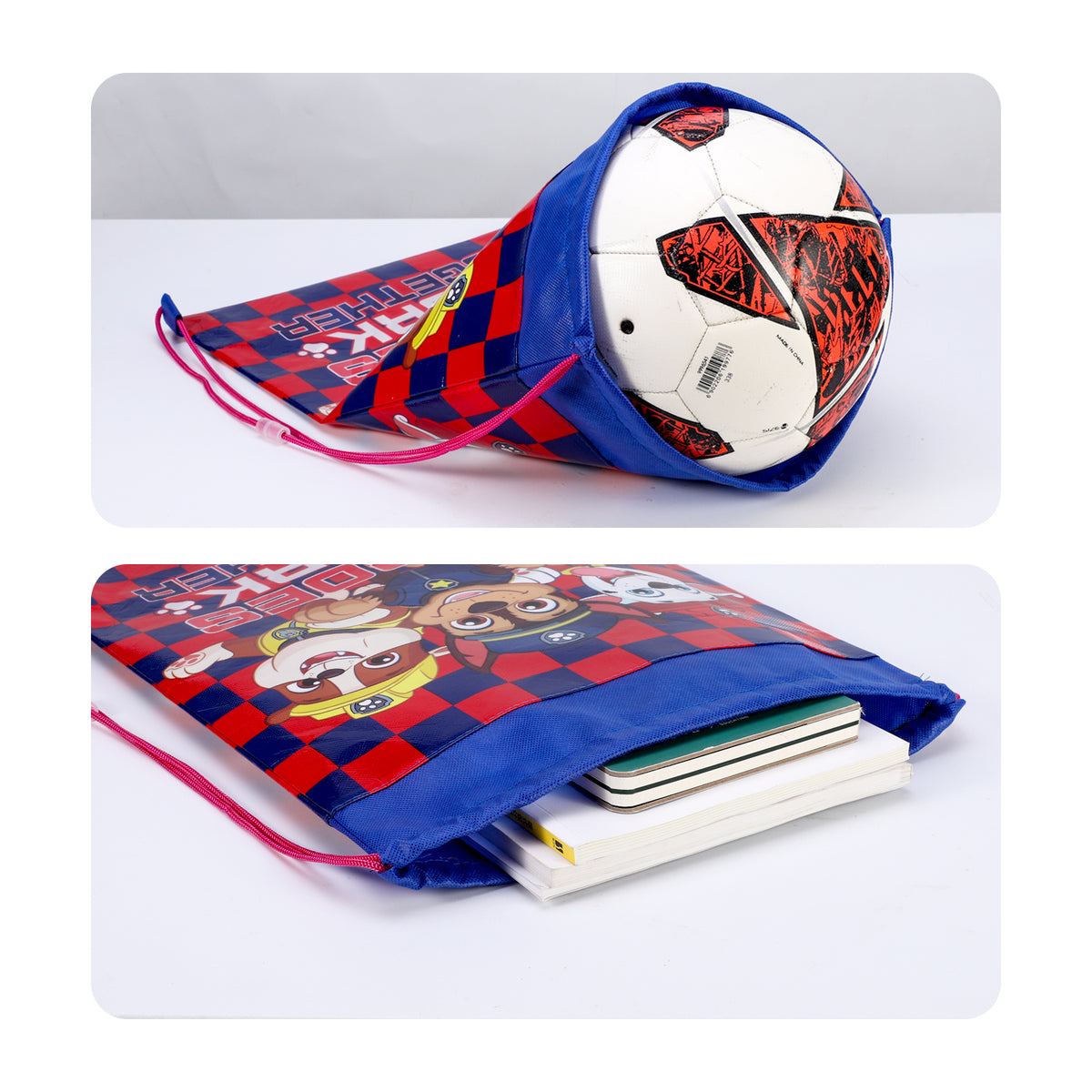 Paw Patrol "Heroes Work Together" Drawstring Gym Bag