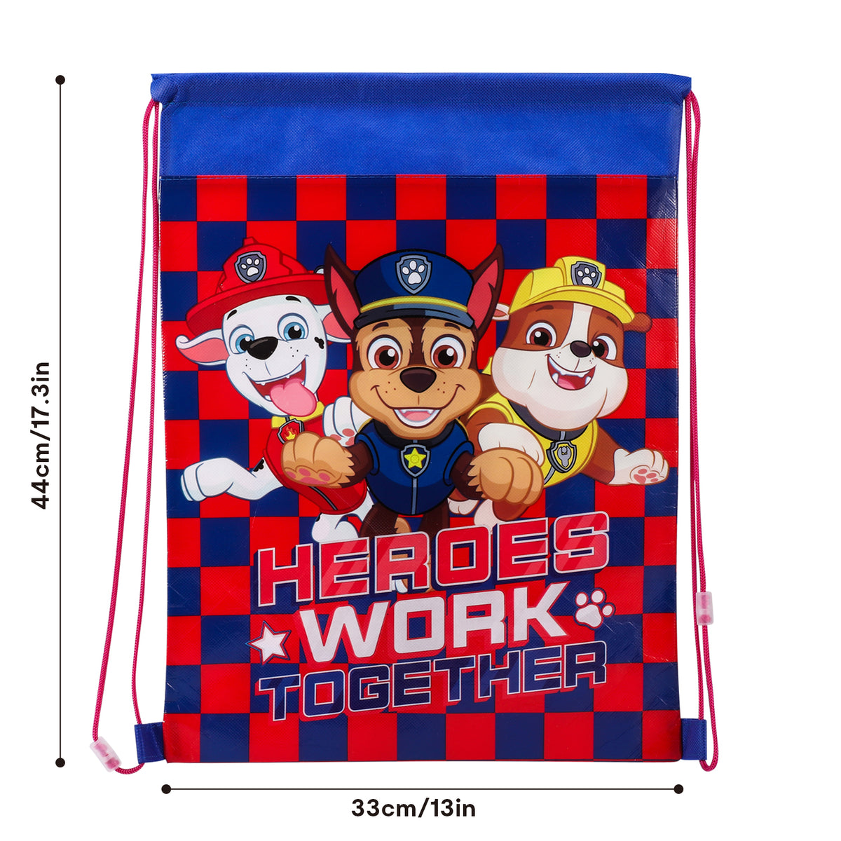 Paw Patrol "Heroes Work Together" Drawstring Gym Bag