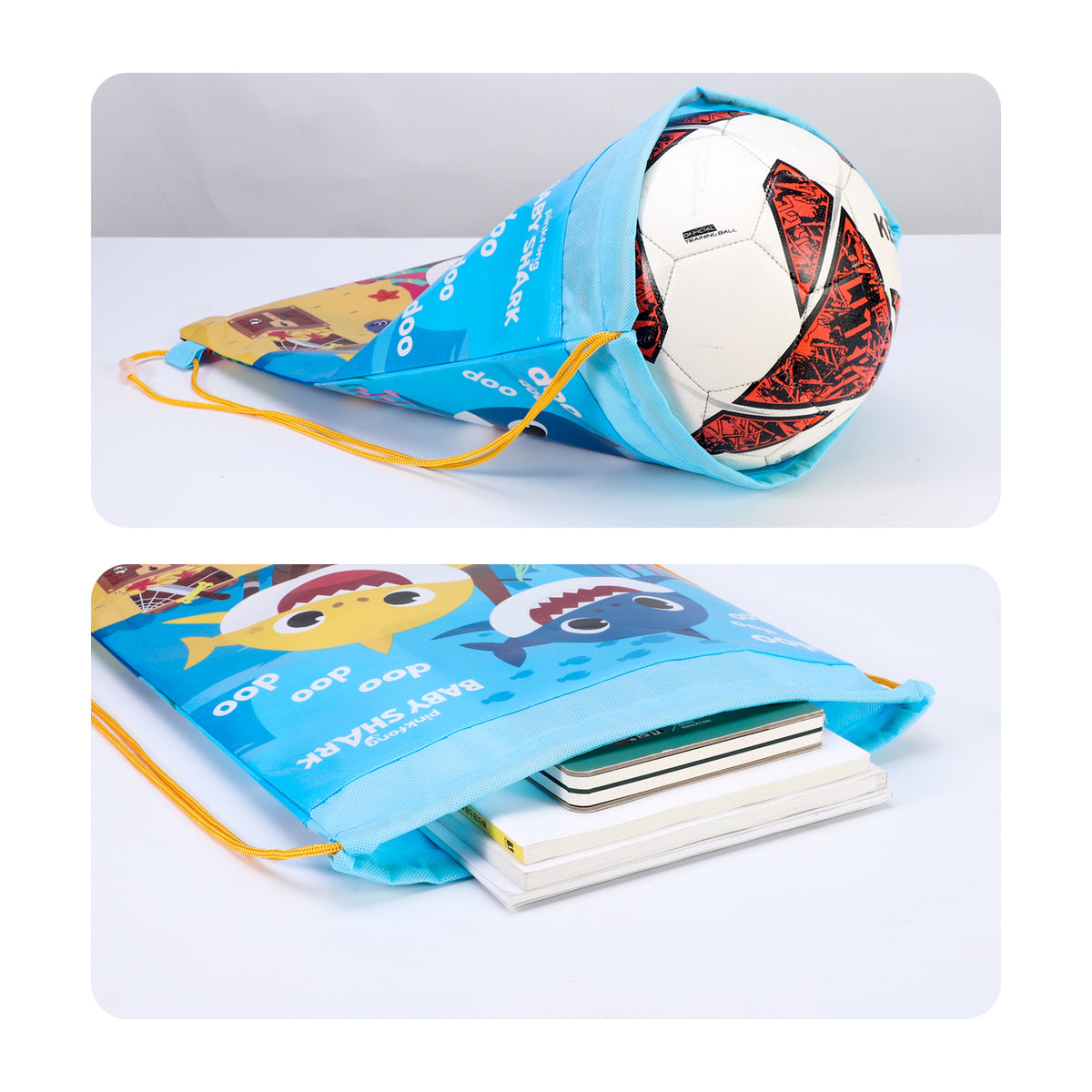 Baby Shark Drawstring Gym Bag