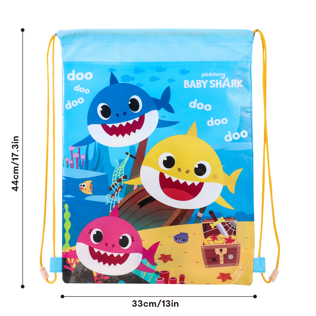 Baby Shark Drawstring Gym Bag