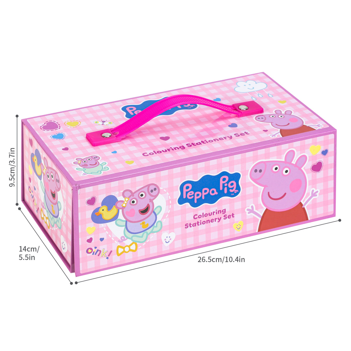 Peppa Pig & Evie Pig Colouring Tool Box Set