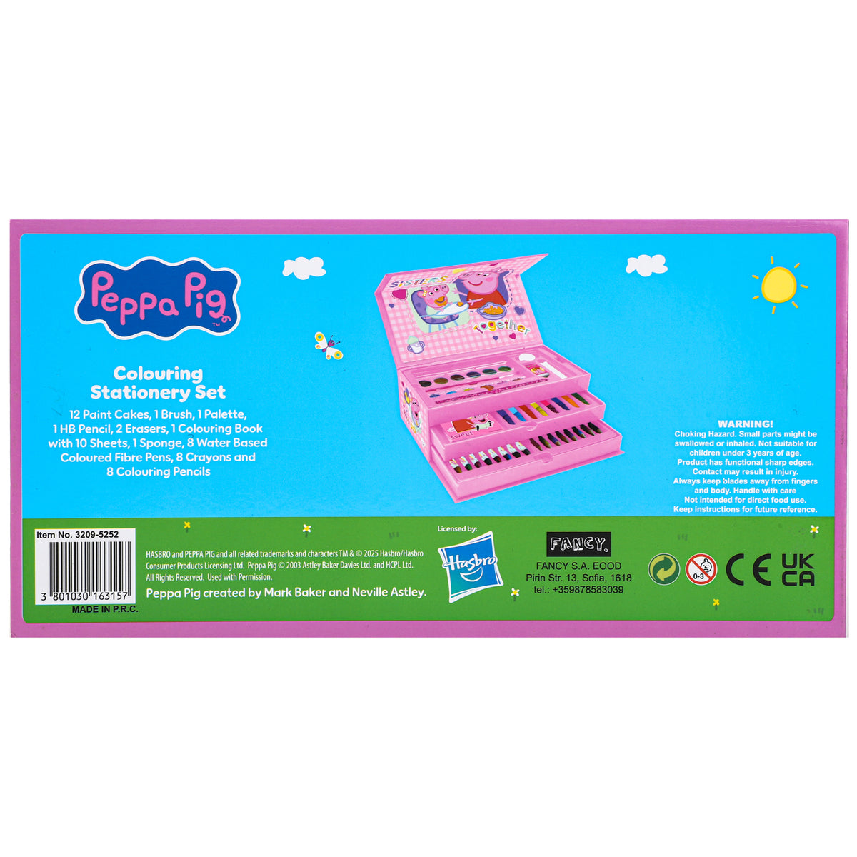 Peppa Pig & Evie Pig Colouring Tool Box Set