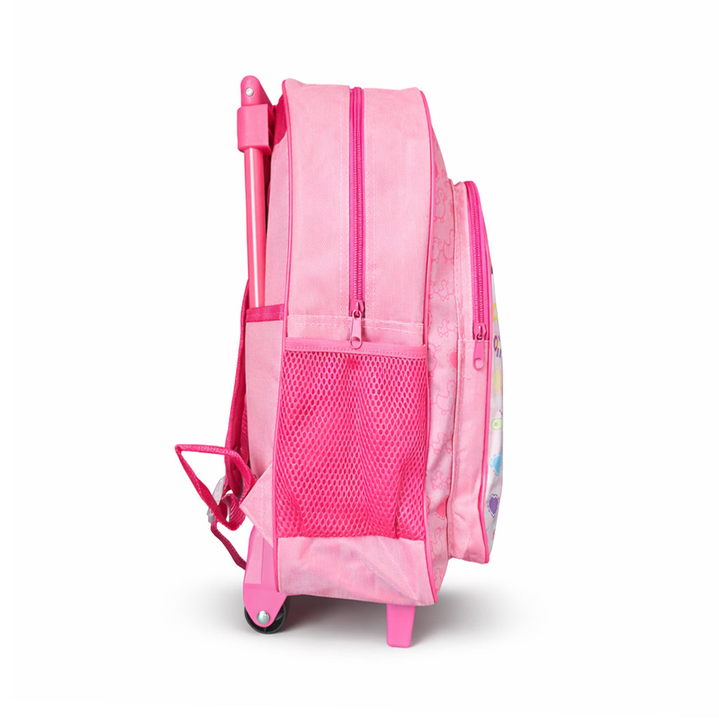 Peppa & Evie Pig Kids Travel Cabin Trolley Backpack Bag