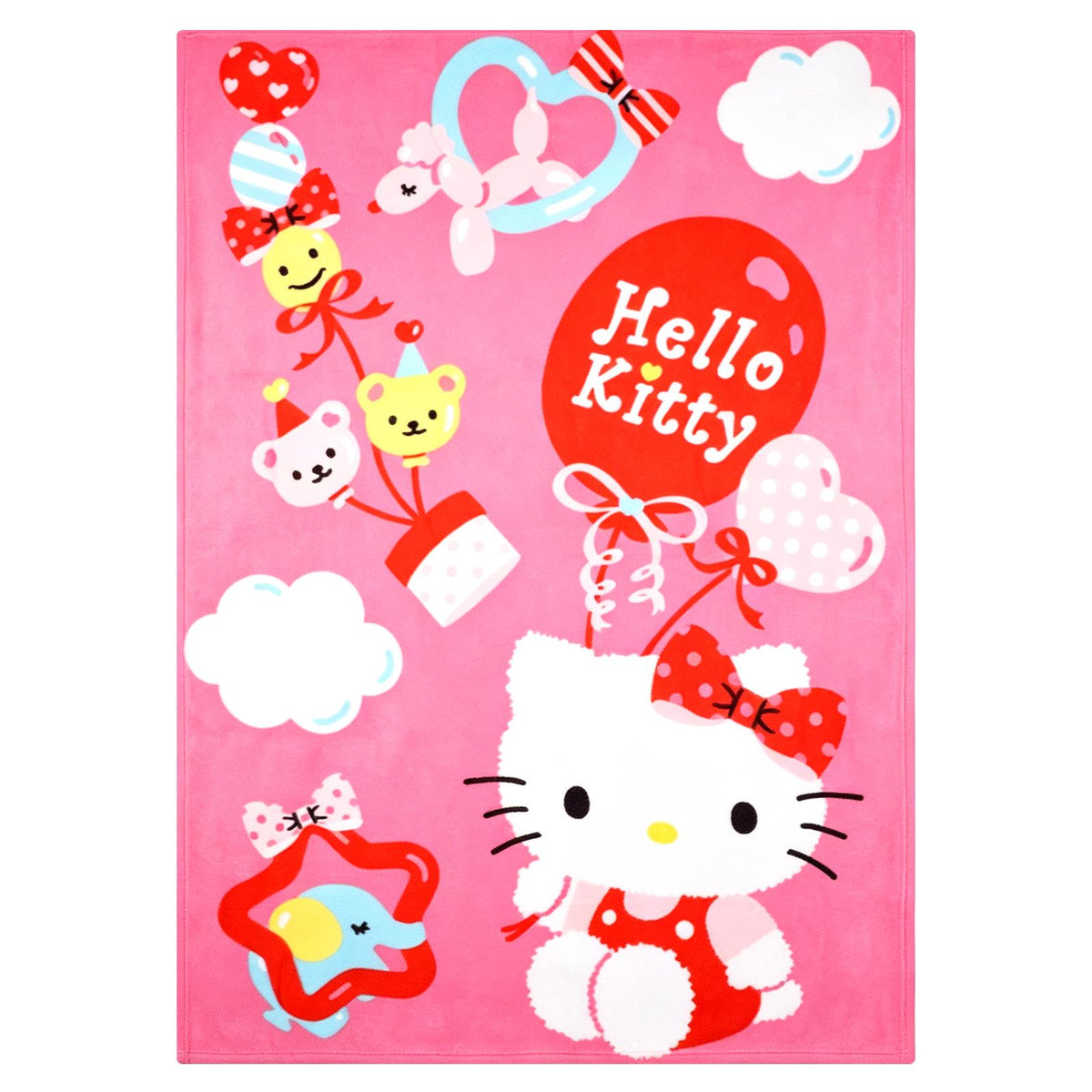 Hello Kitty Balloon Party Fleece Blanket
