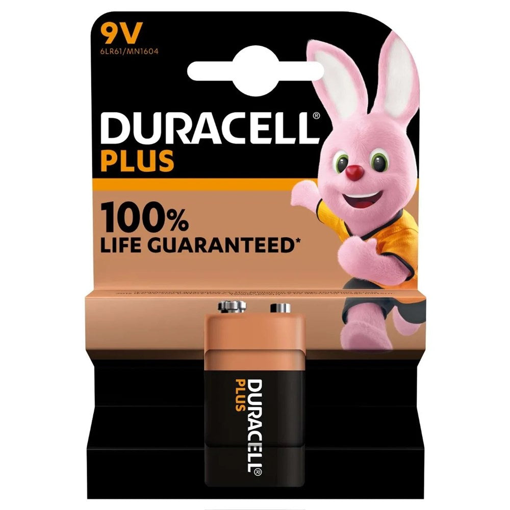 Duracell Plus Alkaline Power 1 x 9V Size Battery Block