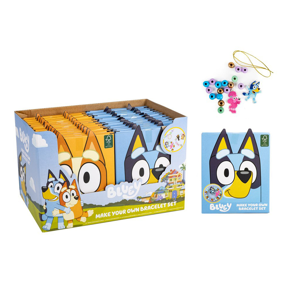 Bluey & Bingo Make Your Own Bracelet Set