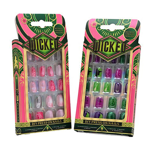24 Wicked DIY Press On Nails with Metallic Stickers