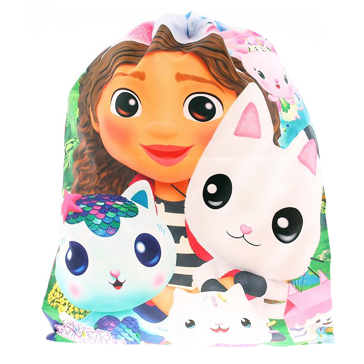 Gabby's Dollhouse "Kittens" Drawstring Gym Bag
