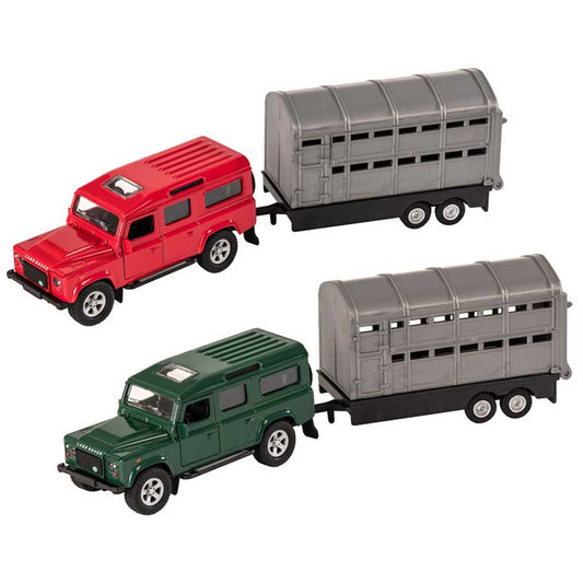 Teamsterz Land Rover 4x4 & Livestock Trailer Die-Cast - Assorted Design
