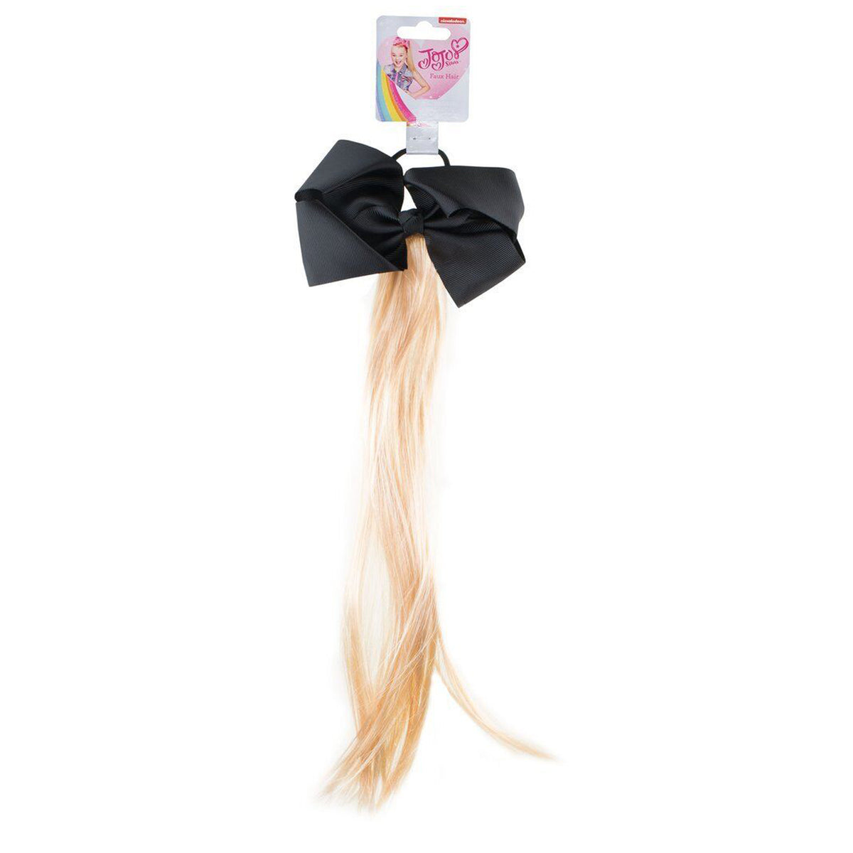 JoJo Siwa Black Hair Bow with Blonde Hair Extensions