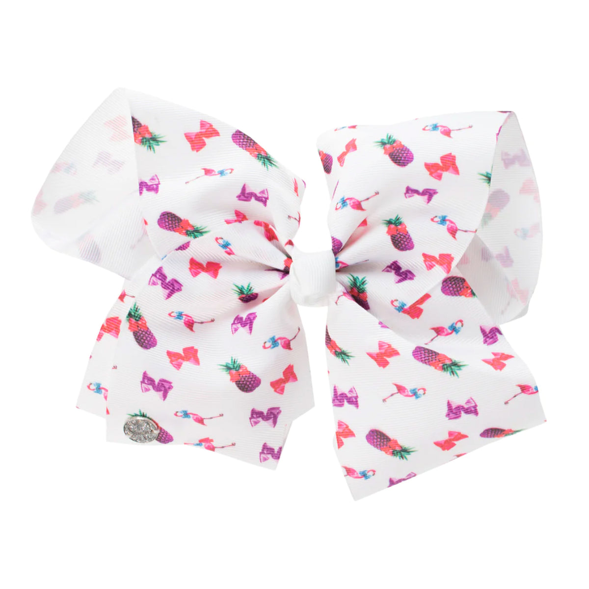 JoJo Siwa White Tropical Hair Bow