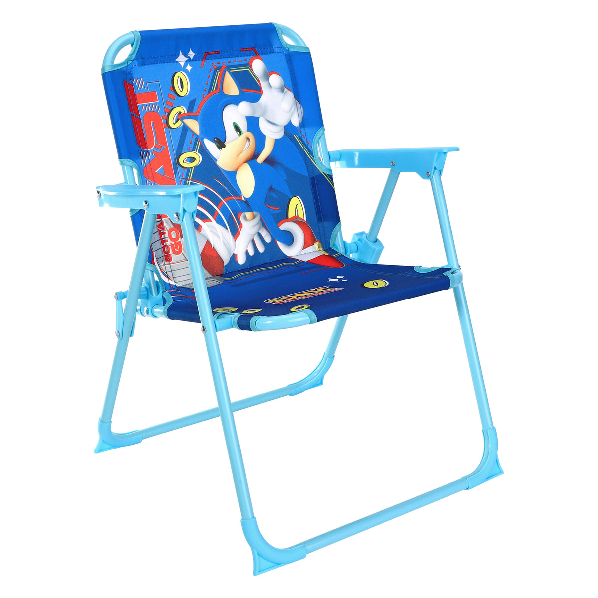 Sonic The Hedgehog Children's Folding Metal Deck Chair