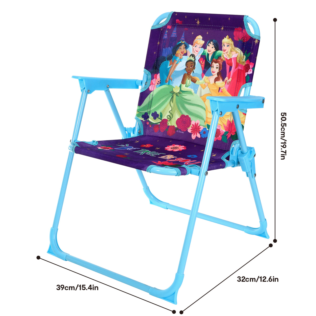 Disney Princess Children's Folding Metal Deck Chair