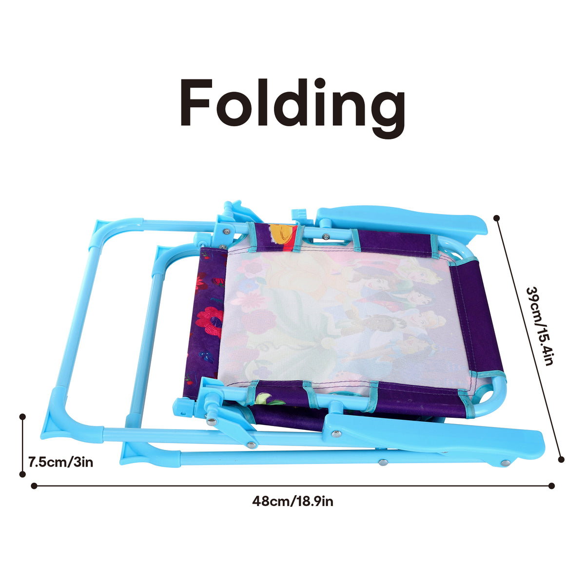 Disney Princess Children's Folding Metal Deck Chair