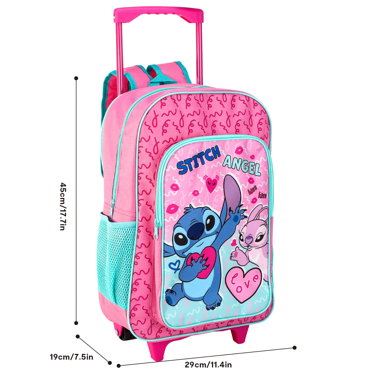 Stitch & Angel Kids Travel Cabin Trolley Backpack Bag