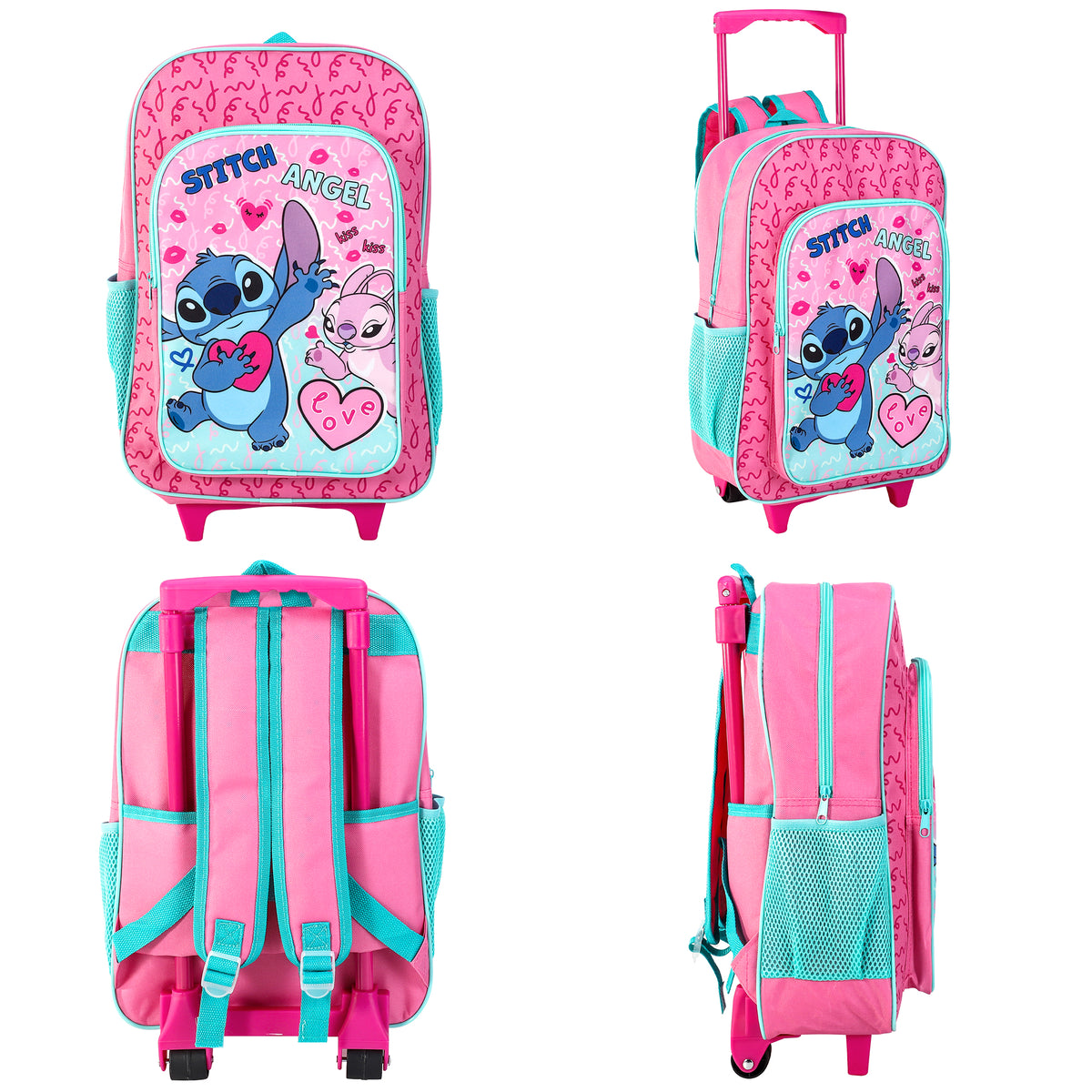 Stitch & Angel Kids Travel Cabin Trolley Backpack Bag