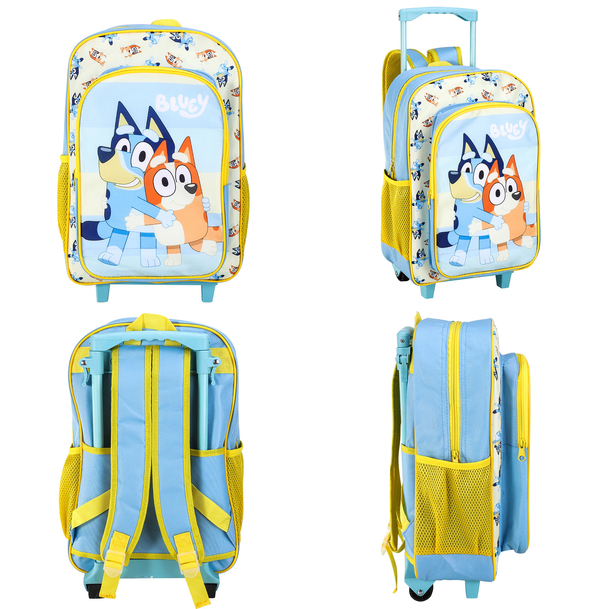 Bluey Kids Travel Cabin Trolley Backpack Bag