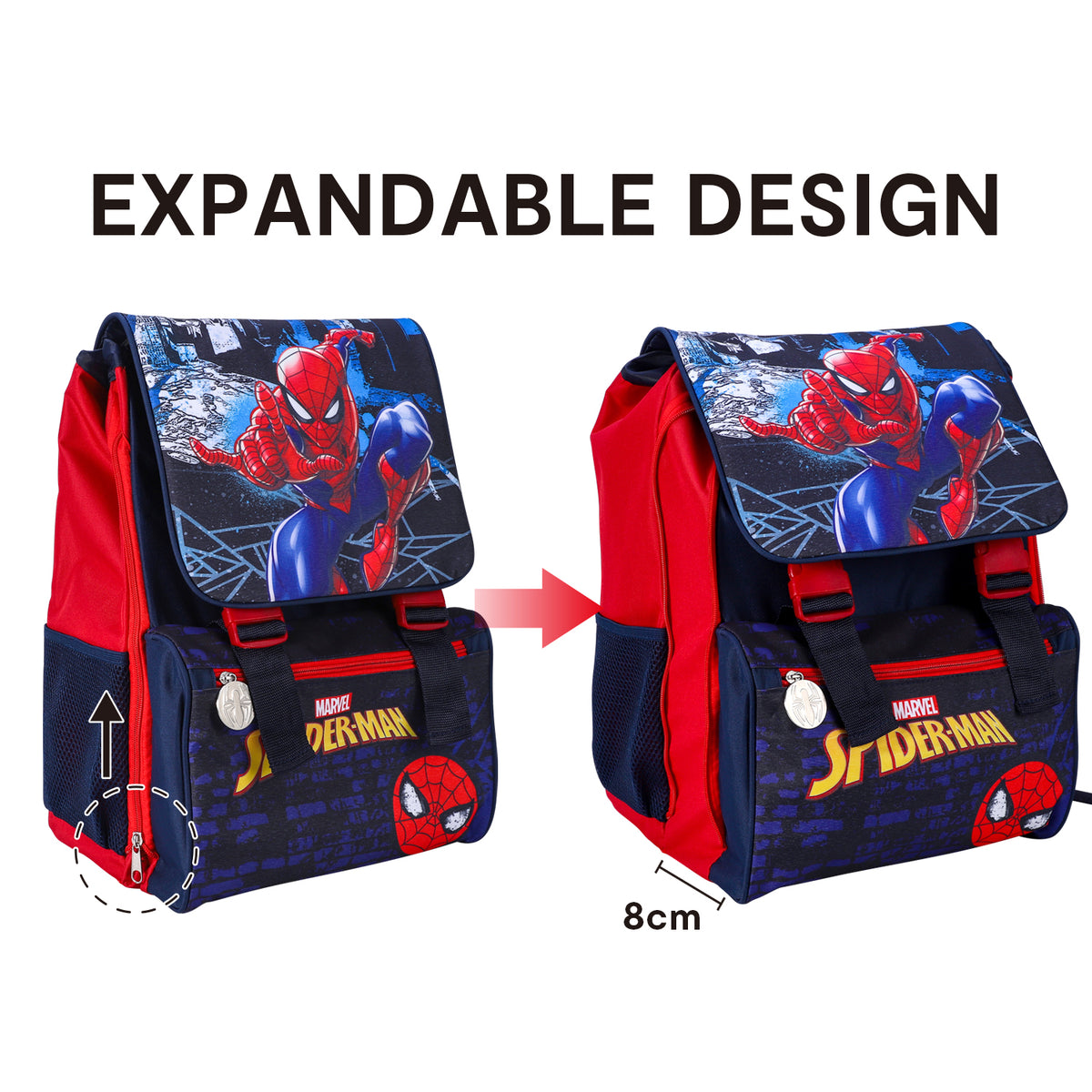 Spider-Man Extensible School Bag Backpack