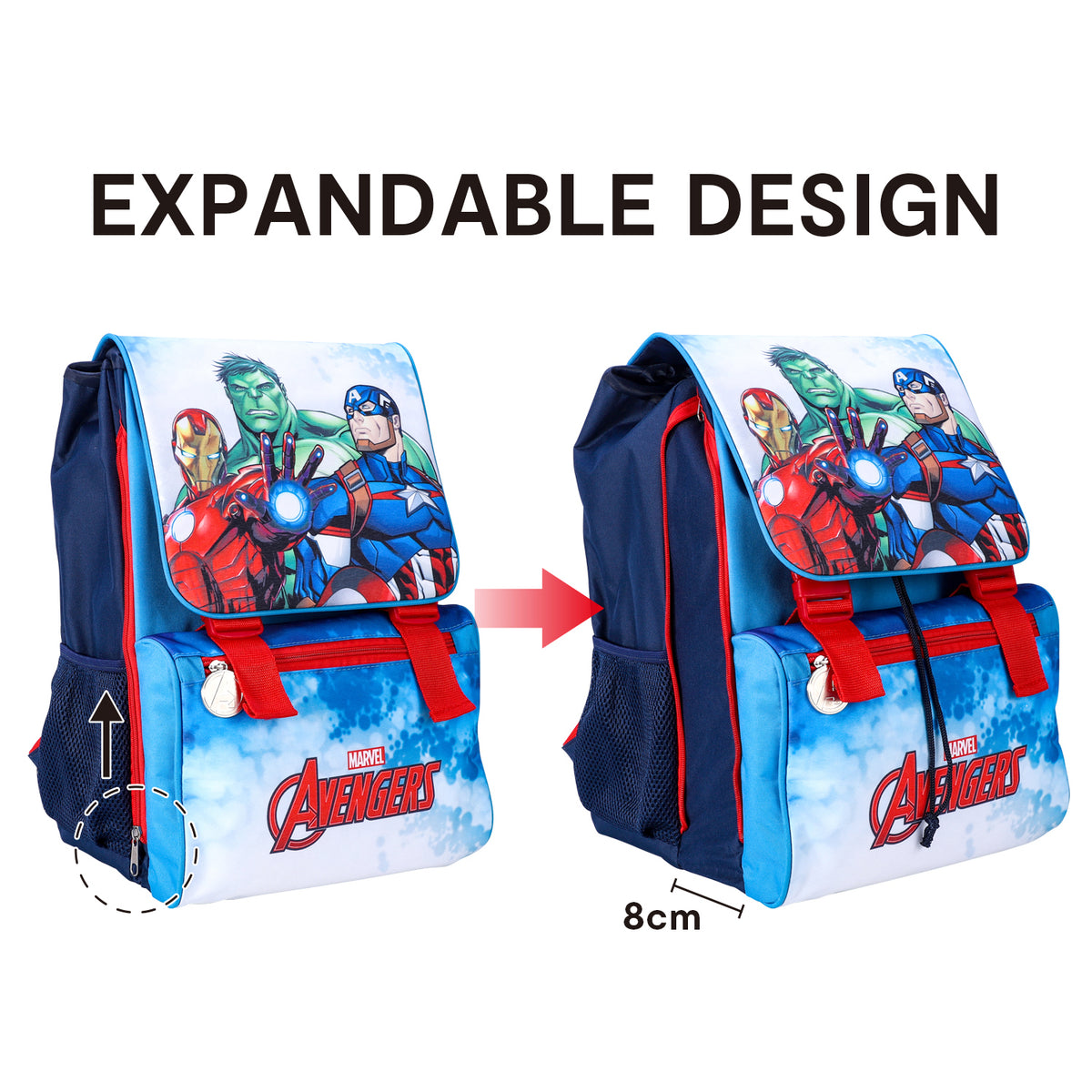 Marvel Avengers Extensible School Bag Backpack