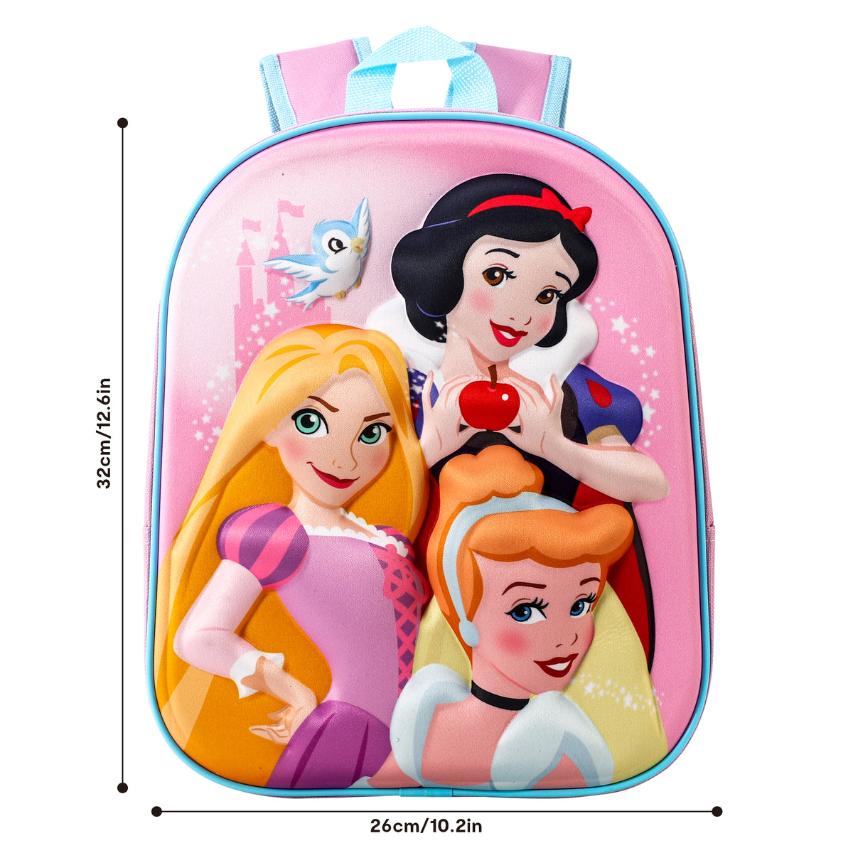 Disney Princess "Cinderella, Rapunzel & Snow White" 3D Eva Backpack