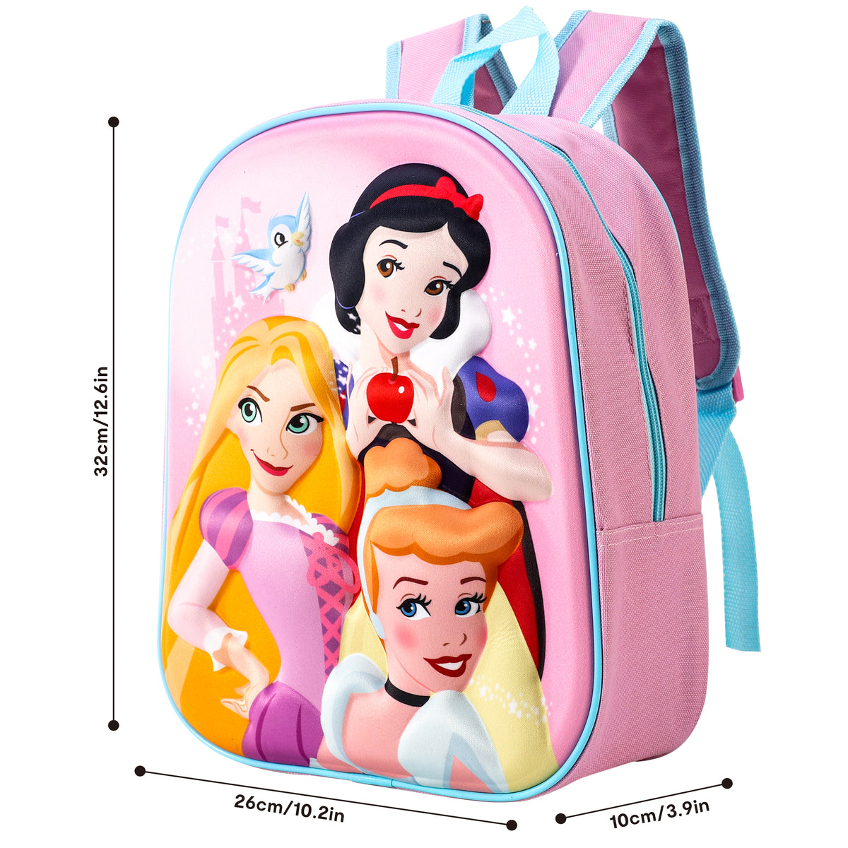 Disney Princess "Cinderella, Rapunzel & Snow White" 3D Eva Backpack