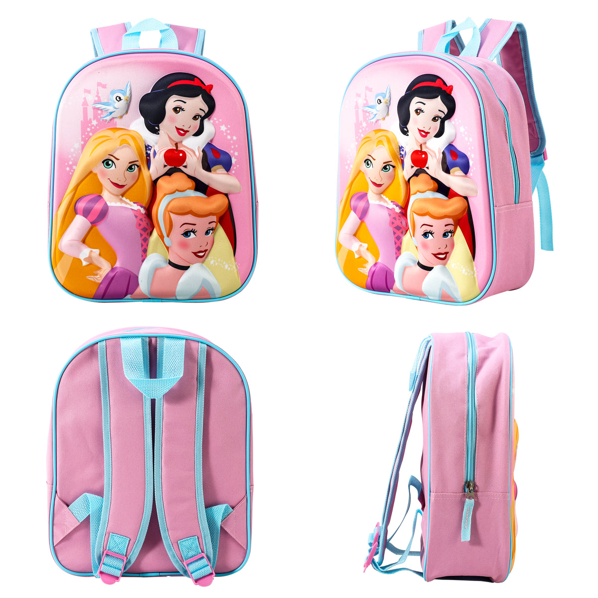 Disney Princess "Cinderella, Rapunzel & Snow White" 3D Eva Backpack