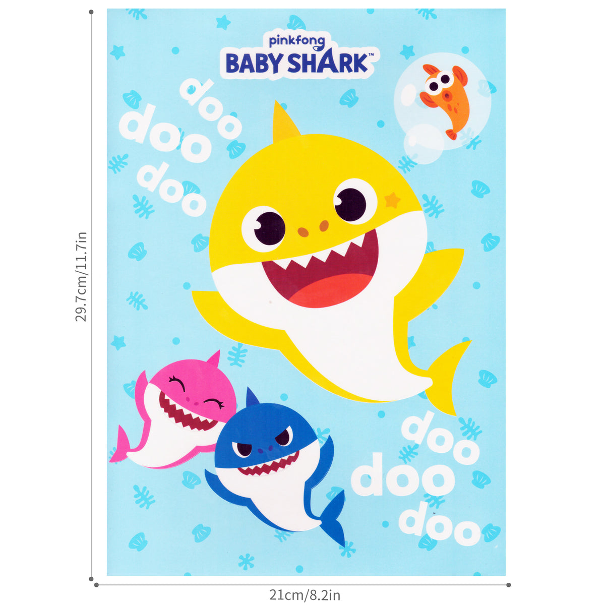 Baby Shark "Baby Blue" Colouring Book