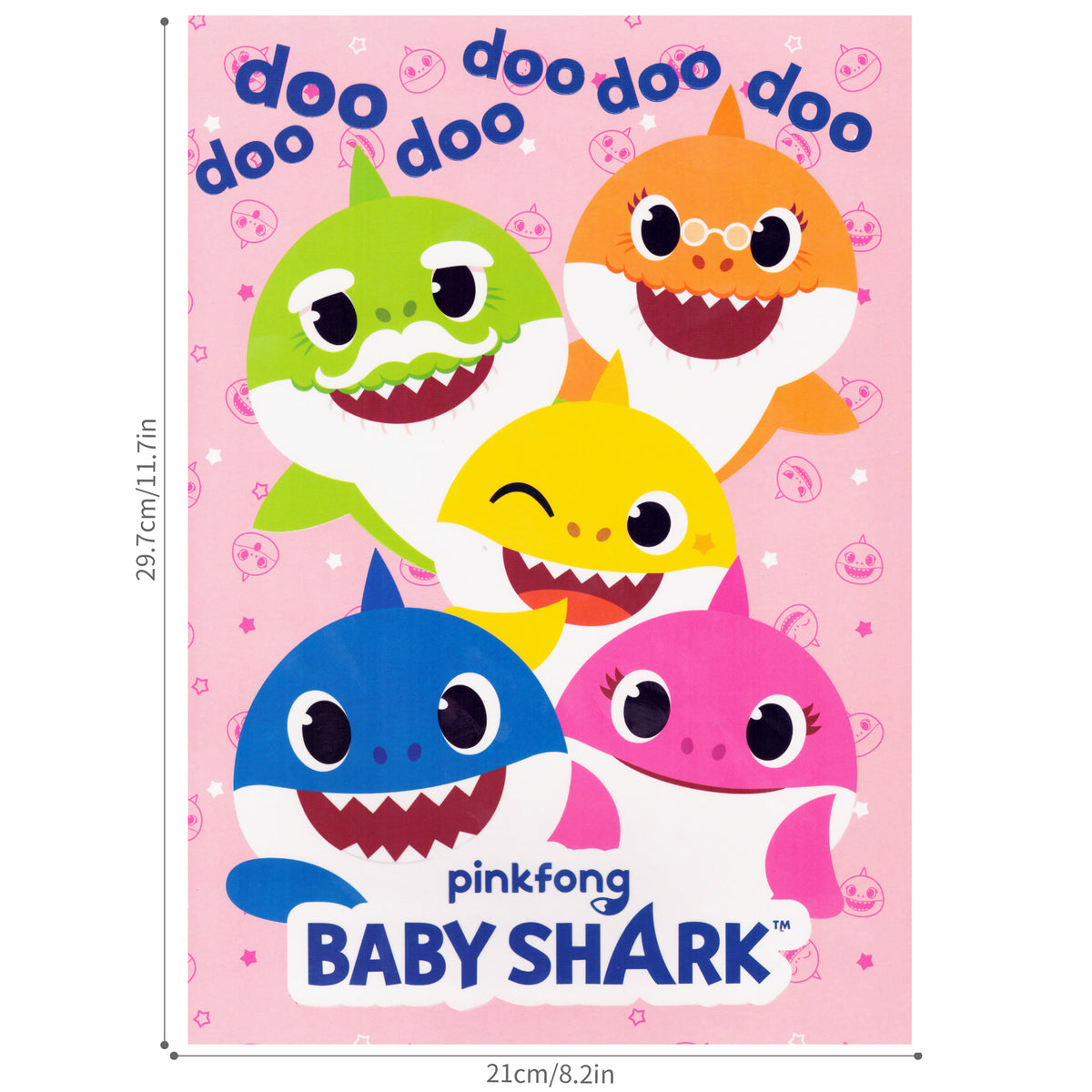 Baby Shark "Pink" Colouring Book