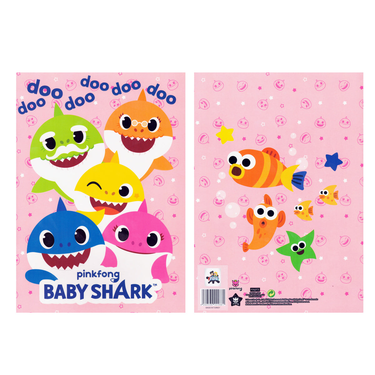 Baby Shark "Pink" Colouring Book