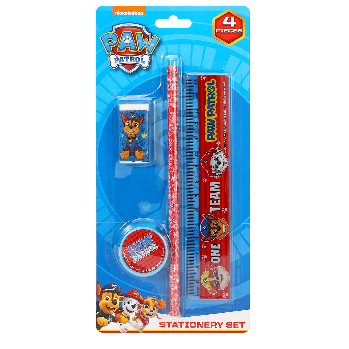 Paw Patrol 4 Piece Stationery Set