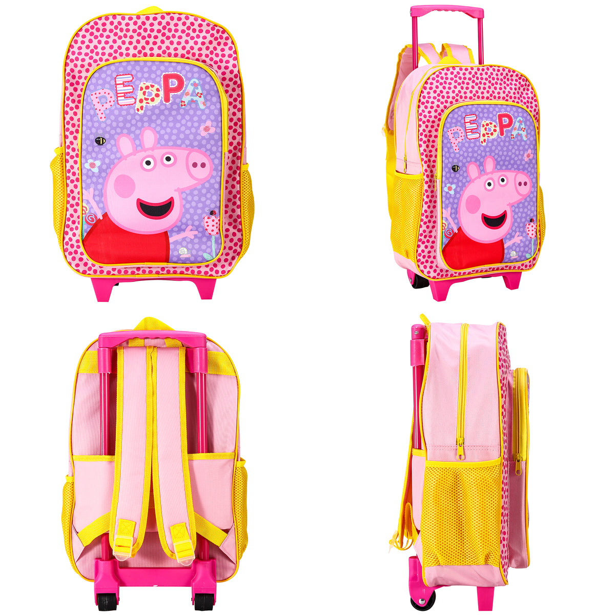 Peppa Pig Kids Travel Cabin Trolley Backpack Bag