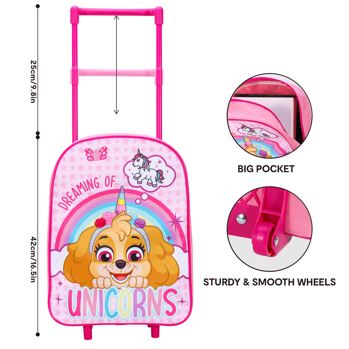 Skye Unicorn Travel Trolley Cabin Bag