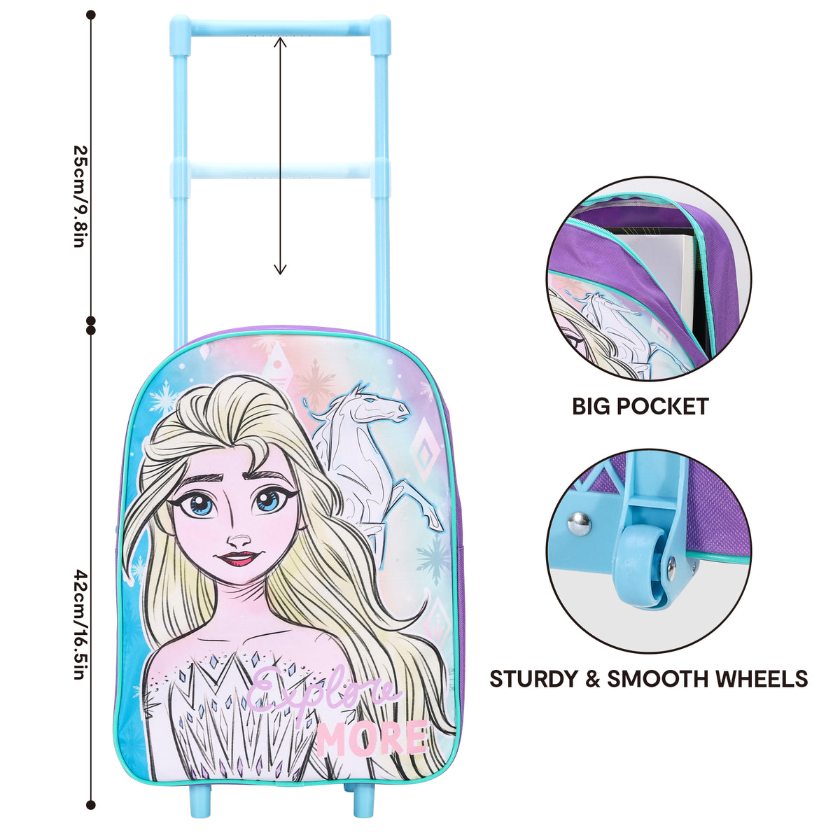 Disney Frozen Travel Trolley Cabin Bag